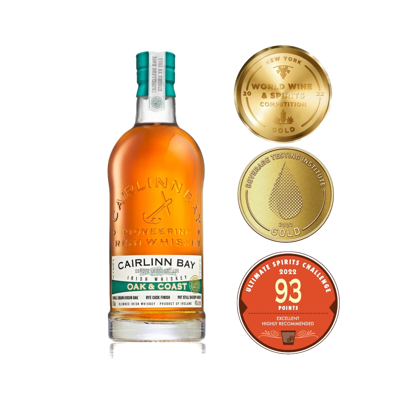 Cairlinn Bay "Oak & Coast" Blended Irish Whiskey